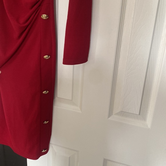 Rinascimento Burgundy midi dress with tags - Picture 2 of 4